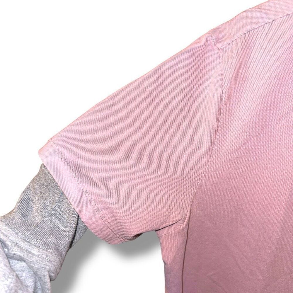Robert Barakett Blush Pink Open Collar Knit Polo Shirt XL - Picture 3 of 7